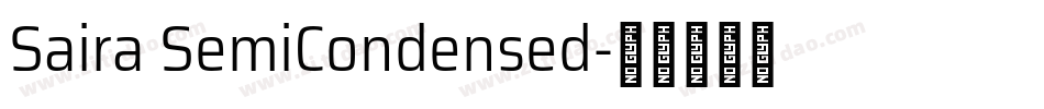 Saira SemiCondensed字体转换